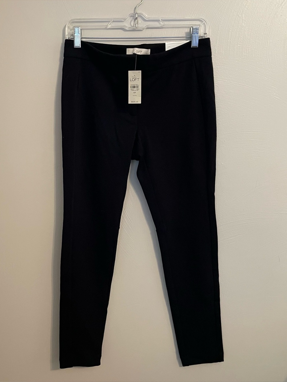 LOFT Marissa Skinny black Pants Size 6P NWT